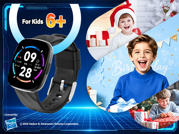 Transformers watch kids smartwatch boys girls gift fitness tracker heart rate