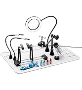 SainSmart 2-in-1 Magnetic Helping Hands, Luxurious Soldering Repair Station with Silicone Solderi...