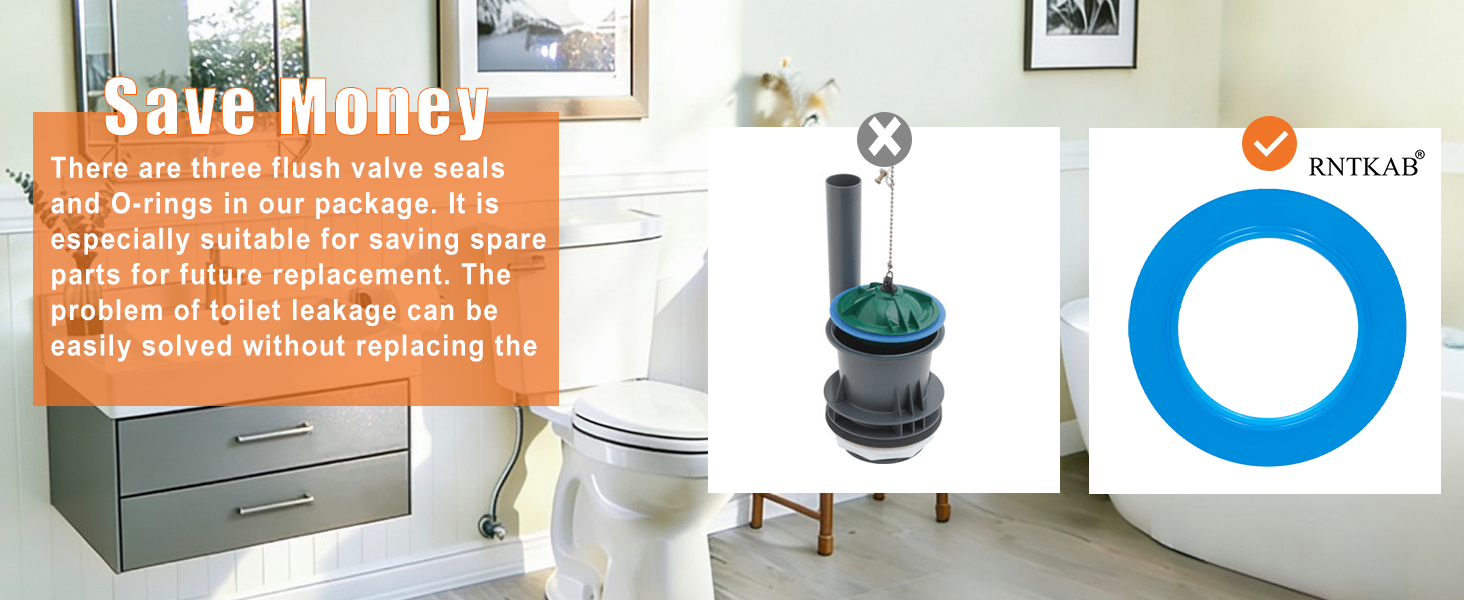 Flush Valve Seal for American Standard ang Eljer Toilets, 7301111-0070A Toilet Parts Replacement