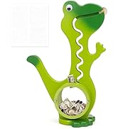 AORCMITN Wooden Dinosaur Piggy Bank Boalord for Boys Kids Girls Clear Big Belly Animal Coin Bank ...