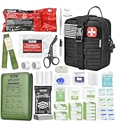 VLITEPRO Trauma First Aid Kit -Emergency Supplies with Trauma Bandage, Folding Splint, Chest Seal...