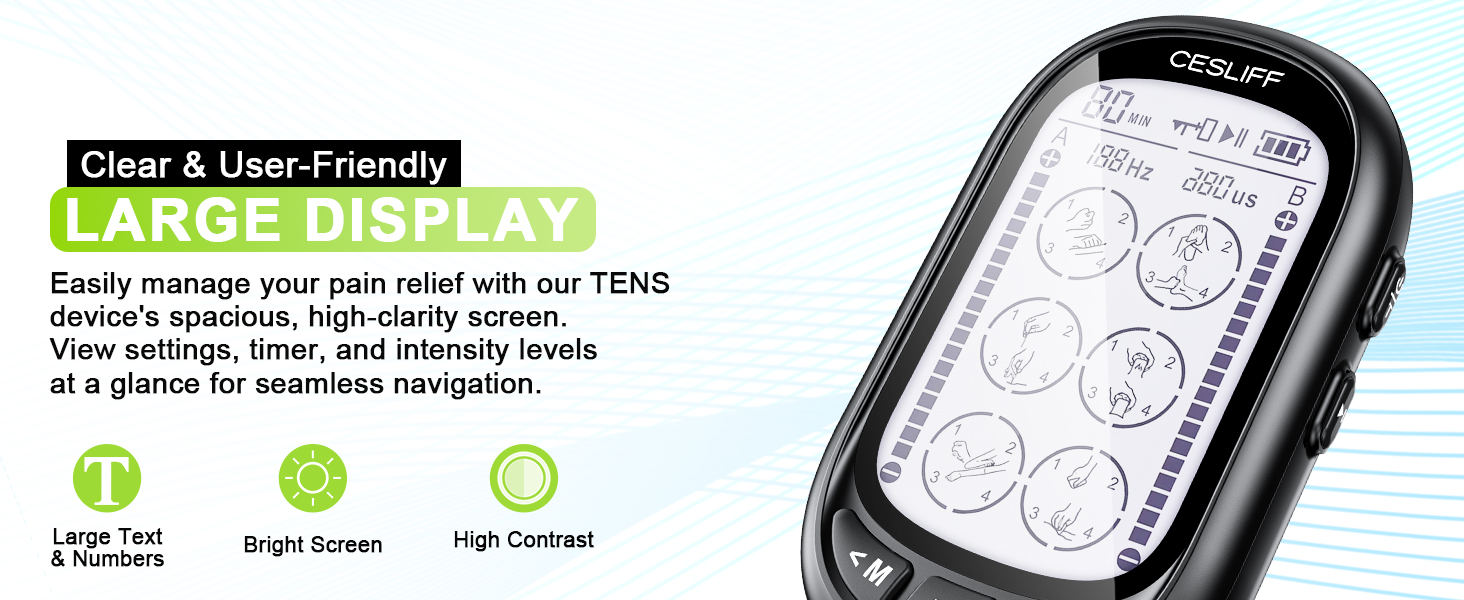 dual channel tens ems unit 24 36 levels electric stimulator physical therapy