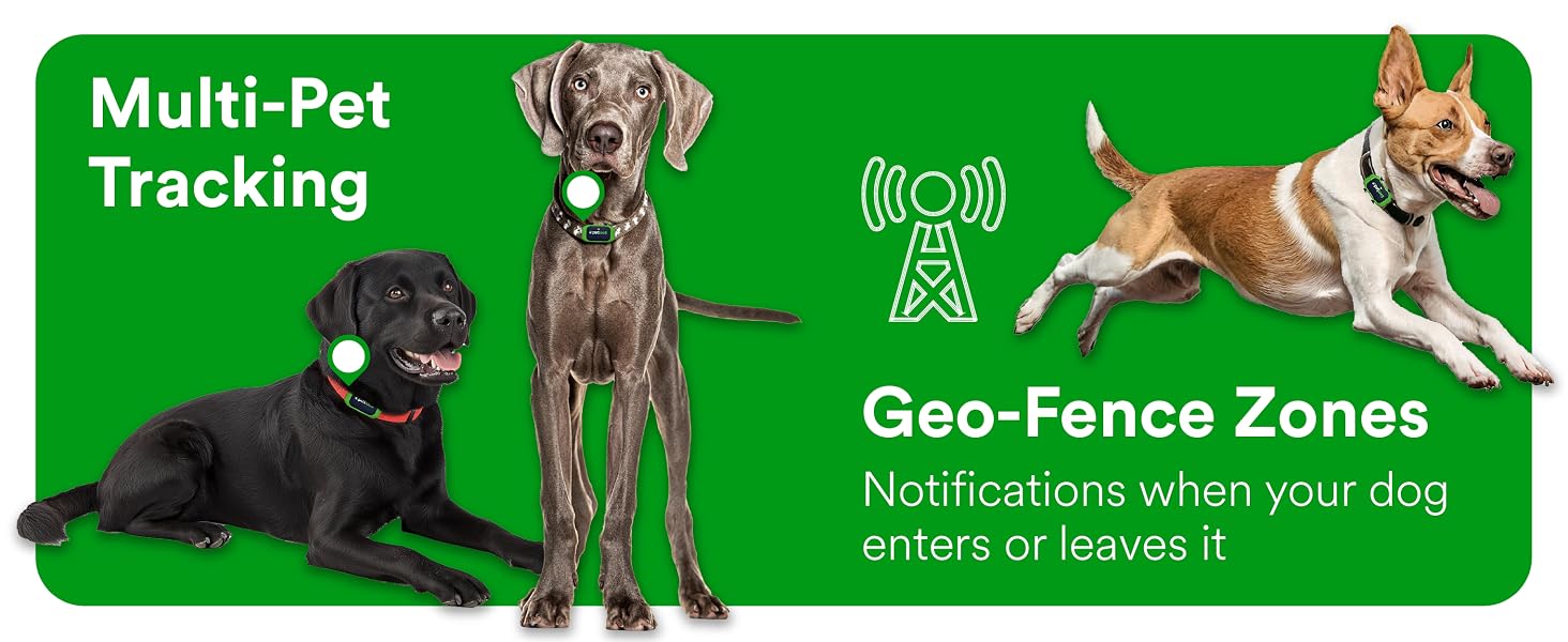 fits existing collar of big pets rechargeable li-ion battery includes sim card