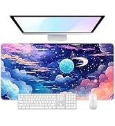 Desk Pad, Large Mouse Pad, 32" x 16" XXXL Extended Gaming Mousepad, Desktop Decor Desk Mat, Men W...