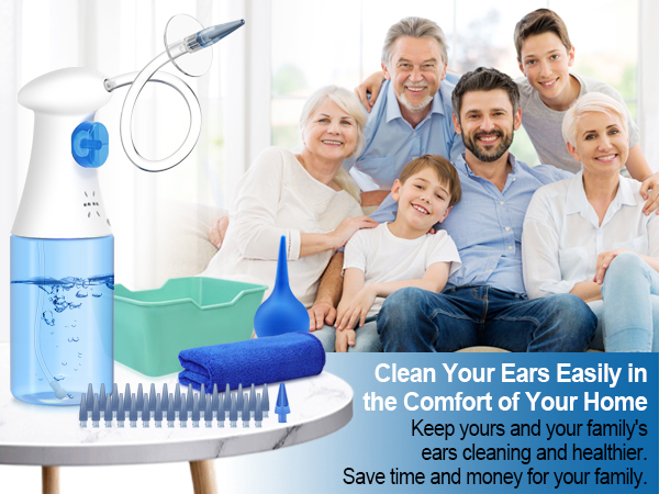 Ear Wax Removal Tool, Ear Cleaning Kits, Safe Ear Irrigation Kit, Ear Flush Kit for Adults Kids