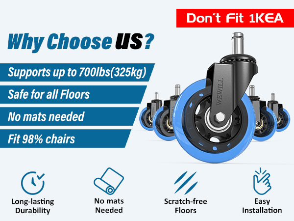 office chair wheels hardwood floors