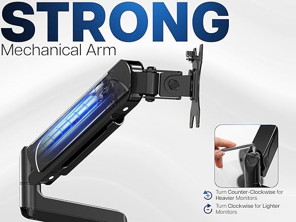 dual pneumatic arm mount