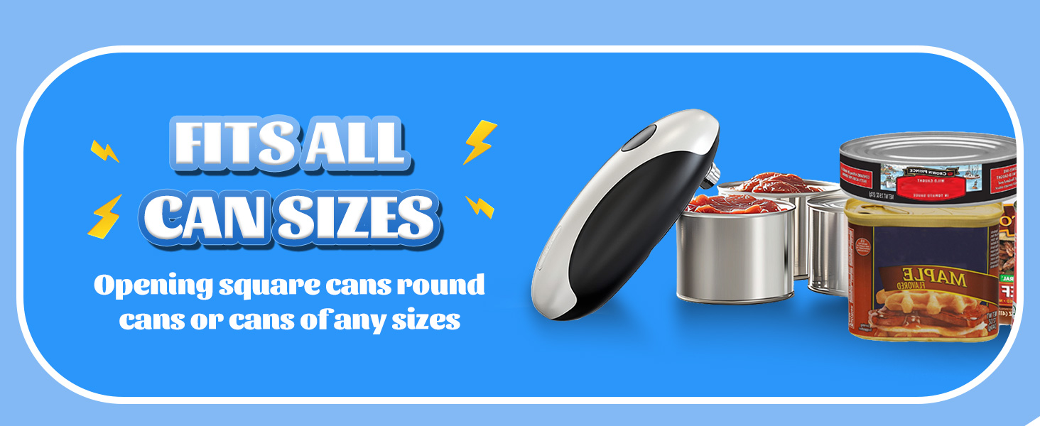 Electric Jar Openers with Hands Free One Touch Cut Opener