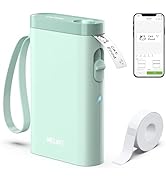 Nelko Label Maker Machine with Tape, P21 Portable Bluetooth Label Printer, Wireless Built-in Cutt...