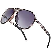 FEISEDY Polarized Pilot Sunglasses Men TR90 Flexible Frame TAC Lenses 70S Classic B2608