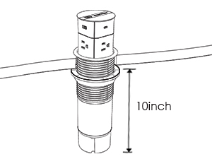 pop up countertop outlet