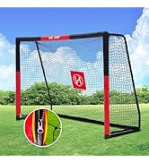 Soccer Goal for Backyard,6x4/8x5/10x6.5/12x6.5ft Metal Soccer, Soccer Goal for Kids 8-12, Soccer ...