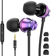 Wired Earbuds with Microphone 3.5mm Jack for iPhone iPad iPod Computer,Headphones Wired Noise Can...