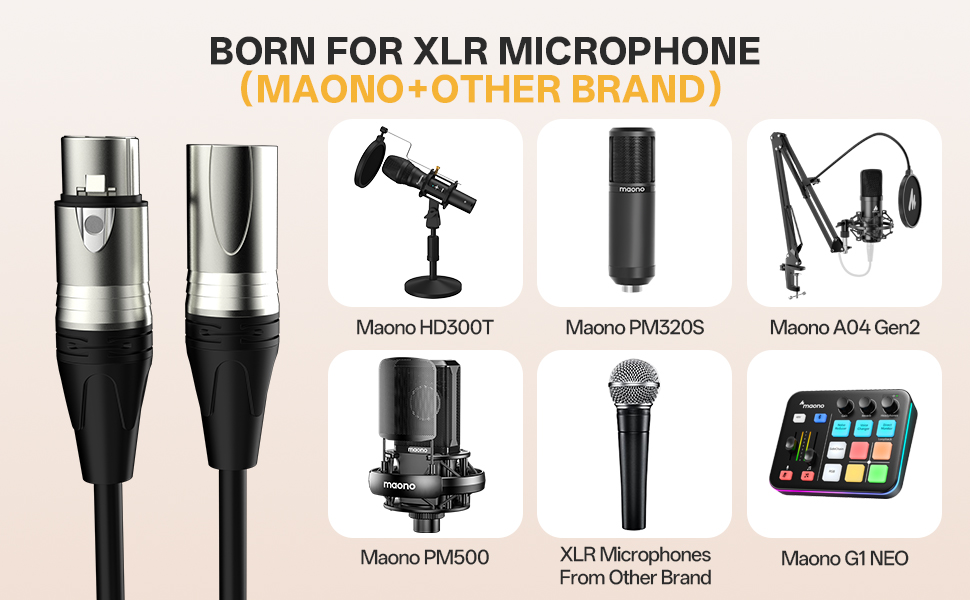 xlr microphone cable