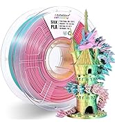 LOCYFENS PLA Filament 1.75mm, Silk Rainbow Color PLA Filament, Tri Color 3D Printer Filament Sky ...