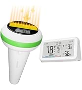 INKBIRD Solar Powered Floating Pool Thermometer, Wireless Digital Thermometer, IP68 Waterproof wi...