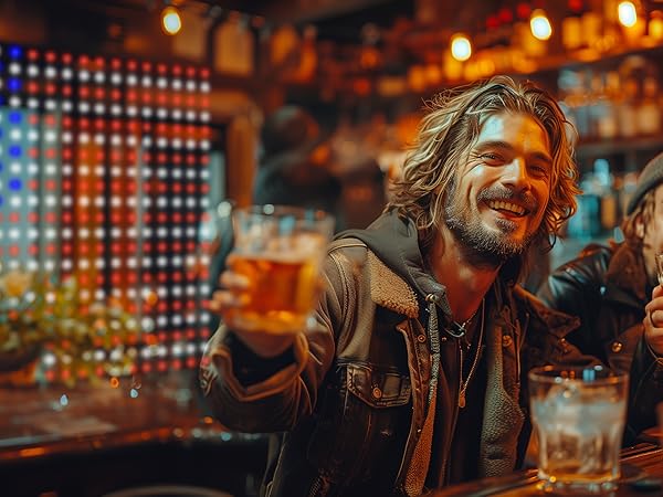 smart led curtain lights for bar