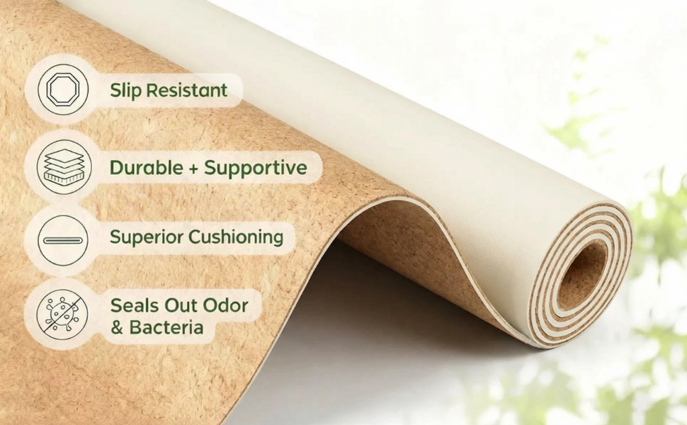Slip Resistant Durable + Supportive Superior Cushioning Seals Out Odor&amp;amp; Bacteria