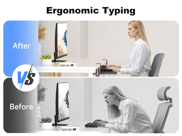 desk keyboard tray slide out