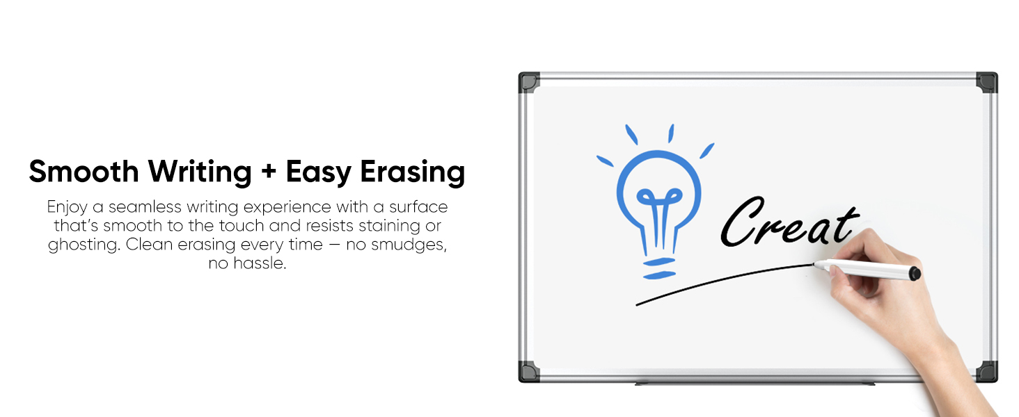 Smooth writing experience