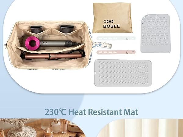 Coobosee Hair Tool Travel Bag Set
