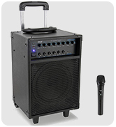 Pyle Wireless Portable PA System-400W Bluetooth Compatible Rechargeable Battery Powered Outdoor S