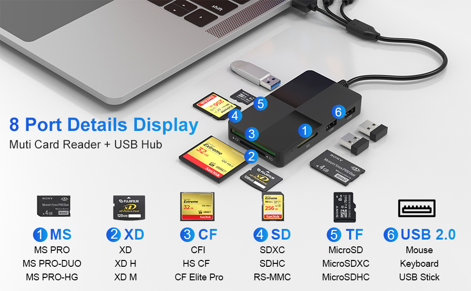 Multi Memory Card Reader 