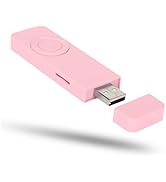 USB Stick Mp3 Player, Portable Audio Music Player with Lanyard and 3.5mm Earphone, Rechargeable W...