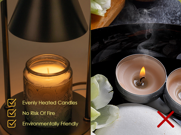 candle warmer lamp with timer