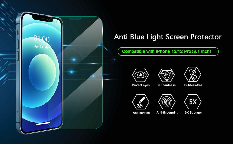 iPhone 12 Pro blue light screen protector 001