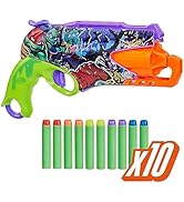 Nerf Teenage Mutant Ninja Turtles Dart Blaster, 10 Elite Darts, Kids Easter Basket Stuffers, Ages 8+