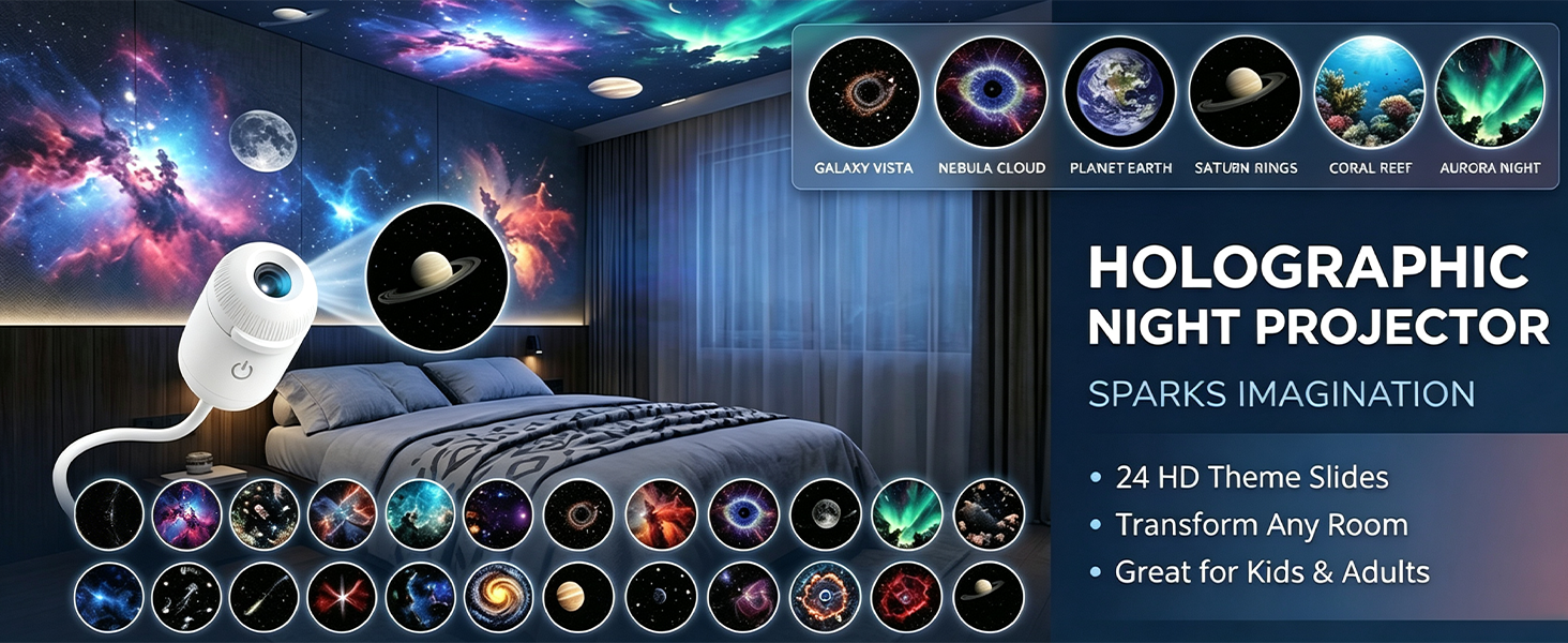 24 HD SLIDES NIGHTLIGHT PROJECTOR