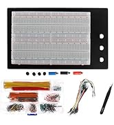 Yetaida Solderless 1660 Breadboard Kit + 350 Jumper Wires + 65 PCS Flexible Breadboard Jumper Wir...
