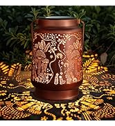 YWYWLED Outdoor Solar Lanterns Waterproof - Metal Hanging Solar Lights Outdoor Decorative, Solar ...