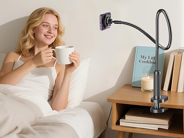 Gooseneck Phone Holder for Bed