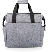 Slim insulated lunch pouch for backpack storage and professional lunches with easy clean interior.