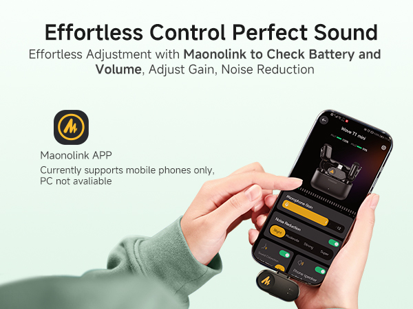 Effortless Adjustment via maono link App