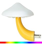 Mushroom Sensor LED Night Light - iBetterLife Plug-in 7 Color Changing Magic Mushroom Lamp, Mini ...