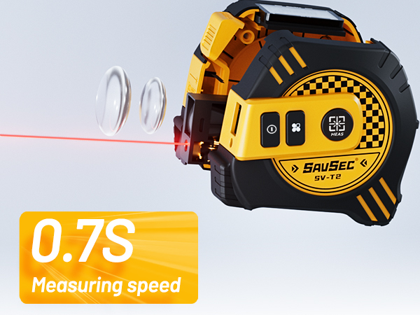High precision fast measurement - 0.7s reading speed 2mm accuracy
