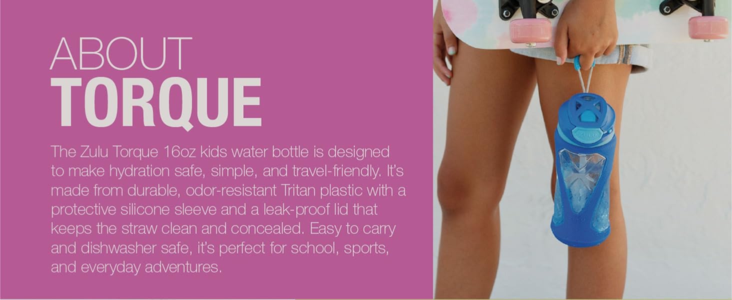 about torque kids water bottle