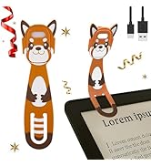 Hoxutym Rechargeable Kids Book Light, Cute Bookmark Reading Light for Kids, Dimmable Portable LED...