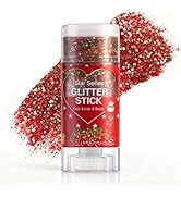Christmas Body Glitter Stick,Face Hair Glitter for Kids Women Makeup,Waterproof Christmas Hair Ac...