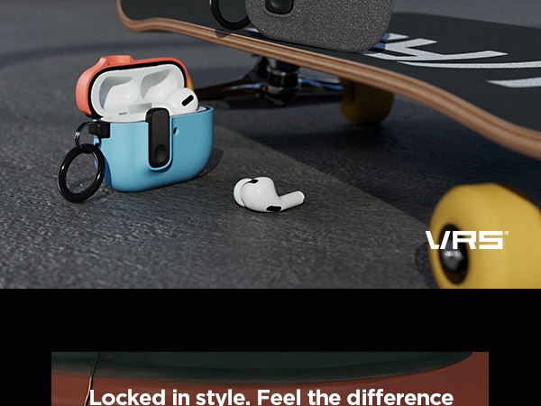 Durable AirPods Pro 3 cover featuring reinforced hinge and strong lock system