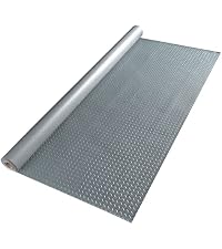 Yescom Garage Floor Mat Roll 13x5FT PVC Diamond Plate 1.6mm Thickened Gray