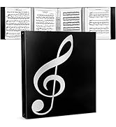 Sheet Music Folder, 8.5 × 11 Music Binder, 4 Page Expand, 52 Pages Capacity, Writable Choir Folde...