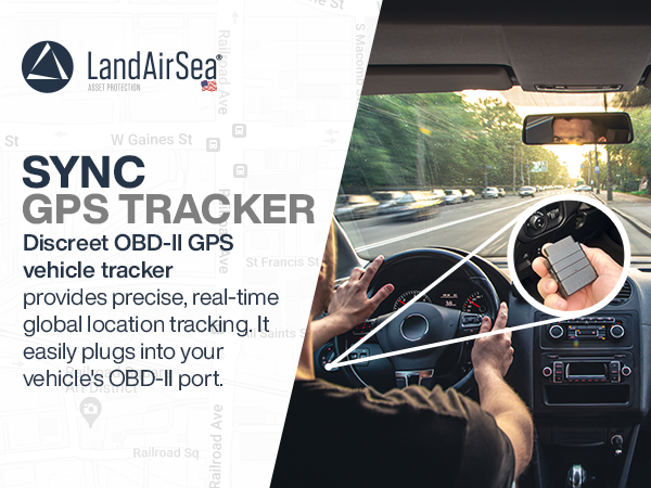 SYNC GPS Tracker – Discreet OBD-II GPS vehicle tracker provides precise, real-time global locations.