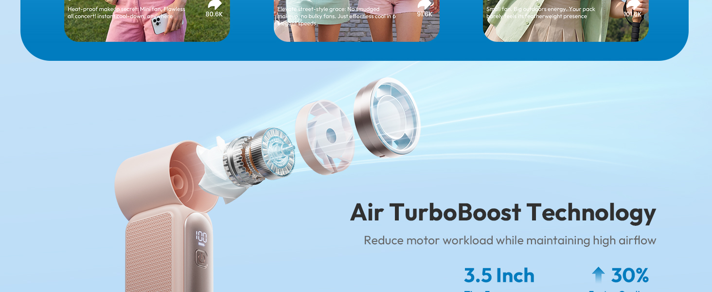 mini handheld hand held portable fan