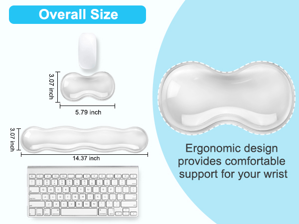 Ergonomic Mouse Pad and Keyboard Wrist Rest