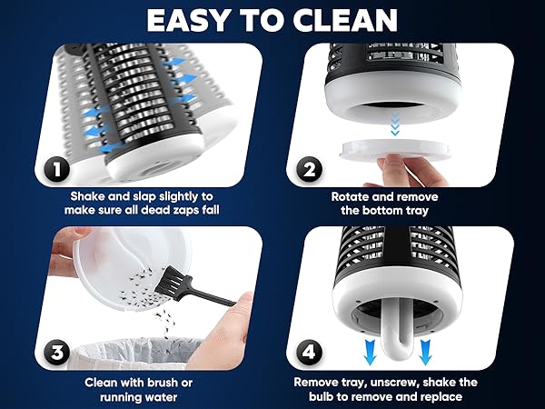 easy to clean mosquito zapper