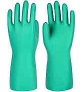 North Tower Chemical Resistant Nitrile Gloves, Resist Household Acid, Alkali, Solvent and Oil, La...
